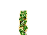 Marquise and Round Peridot Vine Eternity Band in Yellow gold with Prong Setting_5