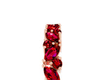 Marquise and Round Ruby Vine Eternity Band in Rose gold with Prong Setting_5