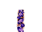 Marquise and Round Tanzanite Vine Eternity Band in Rose gold with Prong Setting_5