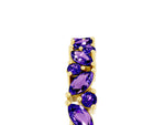 Marquise and Round Tanzanite Vine Eternity Band in Yellow gold with Prong Setting_5