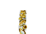 Marquise and Round Yellow Sapphire Vine Eternity Band in Platinum with Prong Setting_5
