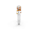Multi-Row Round Citrine Band in White gold with Channel Setting_2