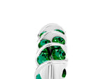 Multi-Row Round Emerald Band in Silver with Channel Setting_5