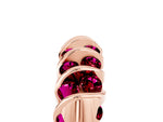 Multi-Row Round Garnet Band in Rose gold with Channel Setting_5