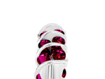Multi-Row Round Garnet Band in Silver with Channel Setting_5