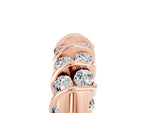 Multi-Row Round Moissanite Band in Rose gold with Channel Setting_5