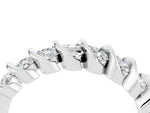 Multi-Row Round Moissanite Band in Silver with Channel Setting_4