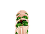 Multi-Row Round Peridot Band in Rose gold with Channel Setting_5