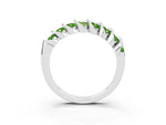 Multi-Row Round Peridot Band in Silver with Channel Setting_3