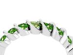 Multi-Row Round Peridot Band in Silver with Channel Setting_4