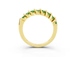 Multi-Row Round Peridot Band in Yellow gold with Channel Setting_3