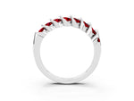 Multi-Row Round Ruby Band in Silver with Channel Setting_3
