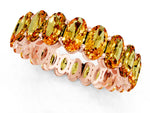 Oval Cut Citrine Eternity Band in Rose gold with Shared Prong Setting_1