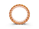 Oval Cut Citrine Eternity Band in Rose gold with Shared Prong Setting_3