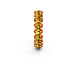 Oval Cut Citrine Eternity Band in Yellow gold with Shared Prong Setting_2