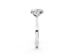 Oval Cut Diamond Solitaire Engagement Ring in White gold with Prong Setting_14