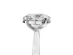 Oval Cut Diamond Solitaire Engagement Ring in White gold with Prong Setting_17