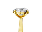 Oval Cut Diamond Solitaire Engagement Ring in Yellow gold with Prong Setting_17