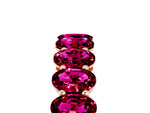 Oval Cut Garnet Eternity Band in Rose gold with Shared Prong Setting_5