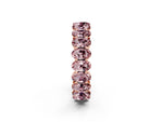 Oval Cut Morganite Eternity Band in Rose gold with Shared Prong Setting_2