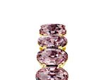 Oval Cut Morganite Eternity Band in Yellow gold with Shared Prong Setting_5