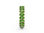 Oval Cut Peridot Eternity Band in Rose gold with Shared Prong Setting_2