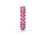 Oval Cut Pink Sapphire Eternity Band in Rose gold with Shared Prong Setting_2