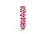 Oval Cut Pink Sapphire Eternity Band in Yellow gold with Shared Prong Setting_2
