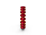 Oval Cut Ruby Eternity Band in Yellow gold with Shared Prong Setting_2