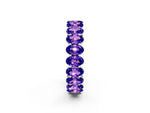Oval Cut Tanzanite Eternity Band in Platinum with Shared Prong Setting_2