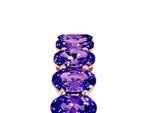 Oval Cut Tanzanite Eternity Band in Rose gold with Shared Prong Setting_5