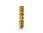 Oval Cut Yellow Sapphire Eternity Band in Silver with Shared Prong Setting_2