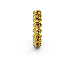 Oval Cut Yellow Sapphire Eternity Band in Yellow gold with Shared Prong Setting_2