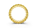 Oval Cut Yellow Sapphire Eternity Band in Yellow gold with Shared Prong Setting_3