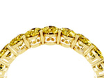 Oval Cut Yellow Sapphire Eternity Band in Yellow gold with Shared Prong Setting_4