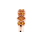 Pavé Cushion Citrine Cluster Eternity Band in Rose gold with Prong Setting_5