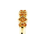 Pavé Cushion Citrine Cluster Eternity Band in Yellow gold with Prong Setting_5