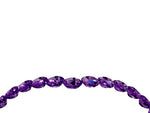 Pavé Round Amethyst Chevron Band in White gold with Shared Prong Setting_4