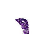 Pavé Round Amethyst Chevron Band in White gold with Shared Prong Setting_5