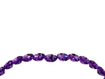 Pavé Round Amethyst Chevron Band in Yellow gold with Shared Prong Setting_4