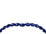 Pavé Round Blue Sapphire Chevron Band in Rose gold with Shared Prong Setting_4