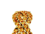Pavé Round Citrine Infinity Twist Band in Yellow gold with Shared Prong Setting_5