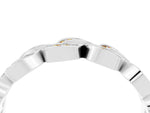 Pavé Round Citrine Interlocking Eternity Band in White gold with Bezel Prong Setting_4