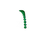 Pavé Round Emerald Chevron Band in Platinum with Shared Prong Setting_2