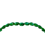 Pavé Round Emerald Chevron Band in Rose gold with Shared Prong Setting_4