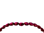 Pavé Round Garnet Chevron Band in Rose gold with Shared Prong Setting_4