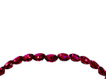 Pavé Round Garnet Chevron Band in Silver with Shared Prong Setting_4