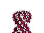 Pavé Round Garnet Infinity Twist Band in Platinum with Shared Prong Setting_5