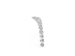 Pavé Round Moissanite Chevron Band in Yellow gold with Shared Prong Setting_2