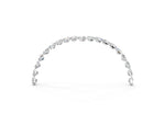 Pavé Round Moissanite Chevron Band in Yellow gold with Shared Prong Setting_3